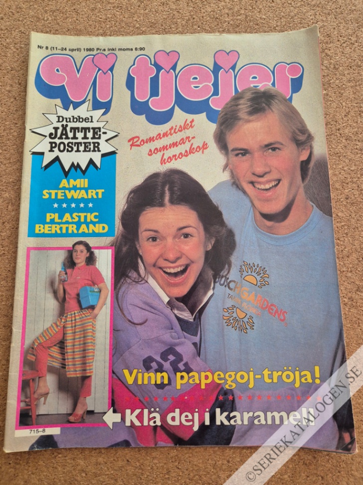 Framsida på Vi tjejer #8 (1980)