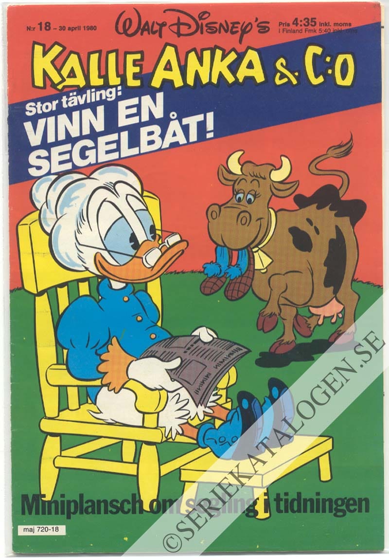 Framsida på Kalle Anka & C:o #18 (1980)