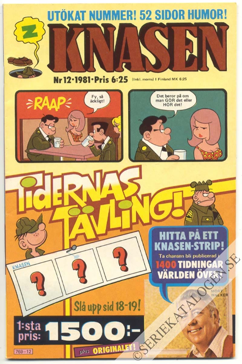 Framsida på Knasen #12 (1981)