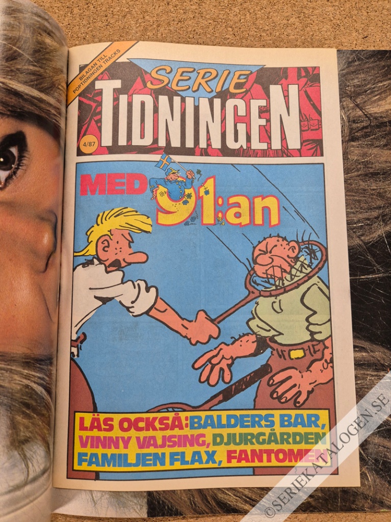 Framsida på Serietidningen #4 (1987)