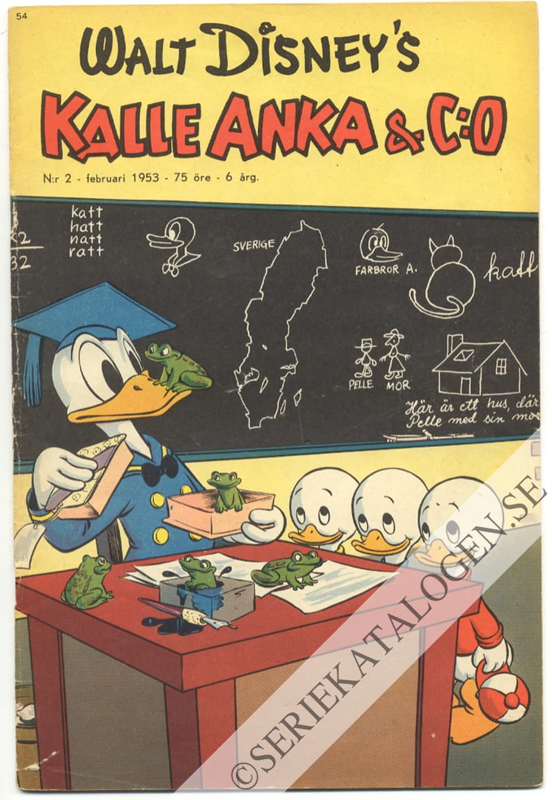 Framsida på Kalle Anka & C:o #2 (1953)