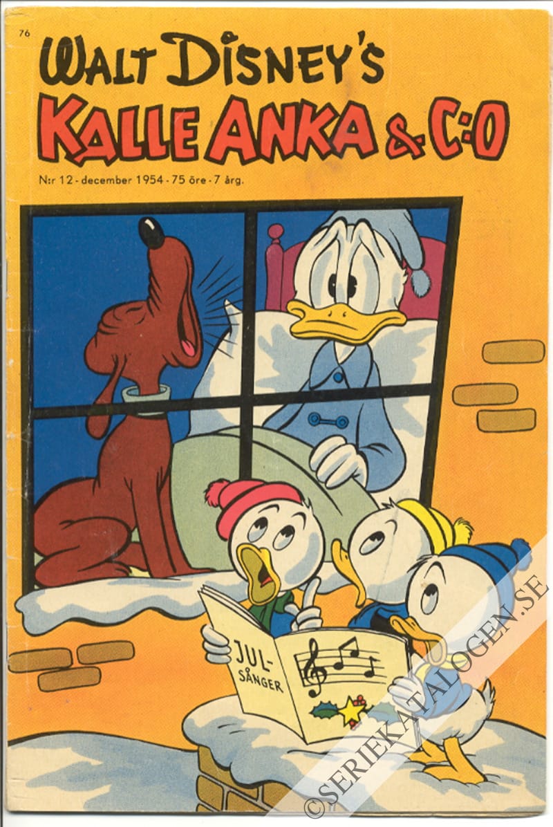 Framsida på Kalle Anka & C:o #12 (1954)