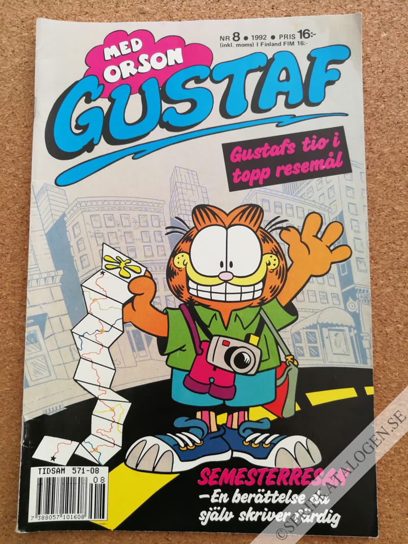 Framsida på Gustaf #8 (1992)