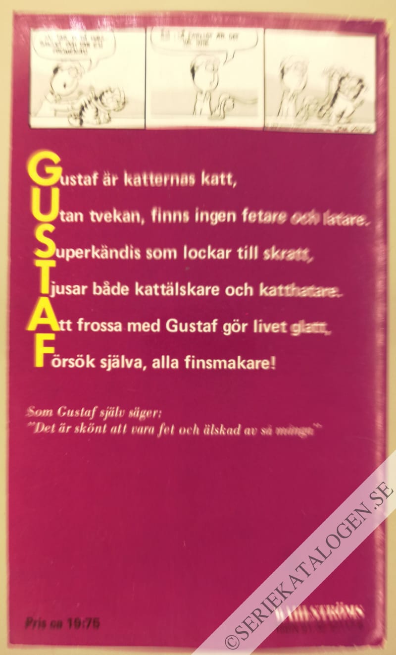 Baksida på Fjärde boken om Gustaf (1983)