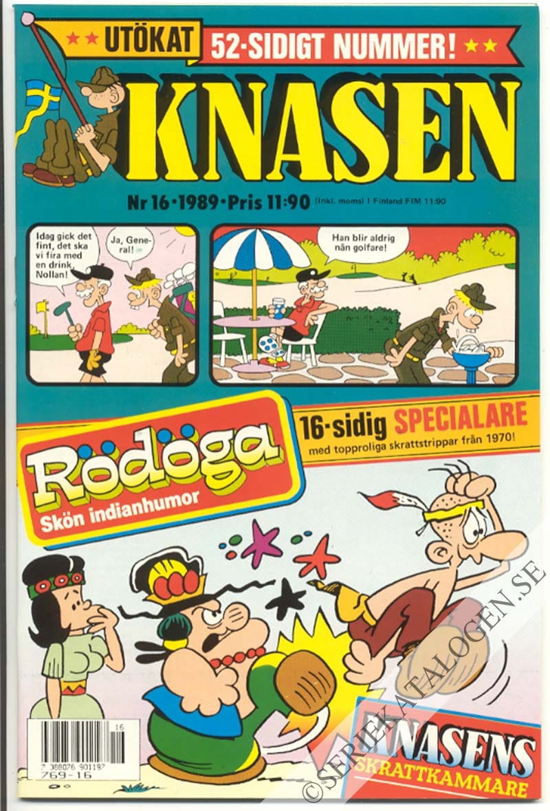Framsida på Knasen #16 (1989)