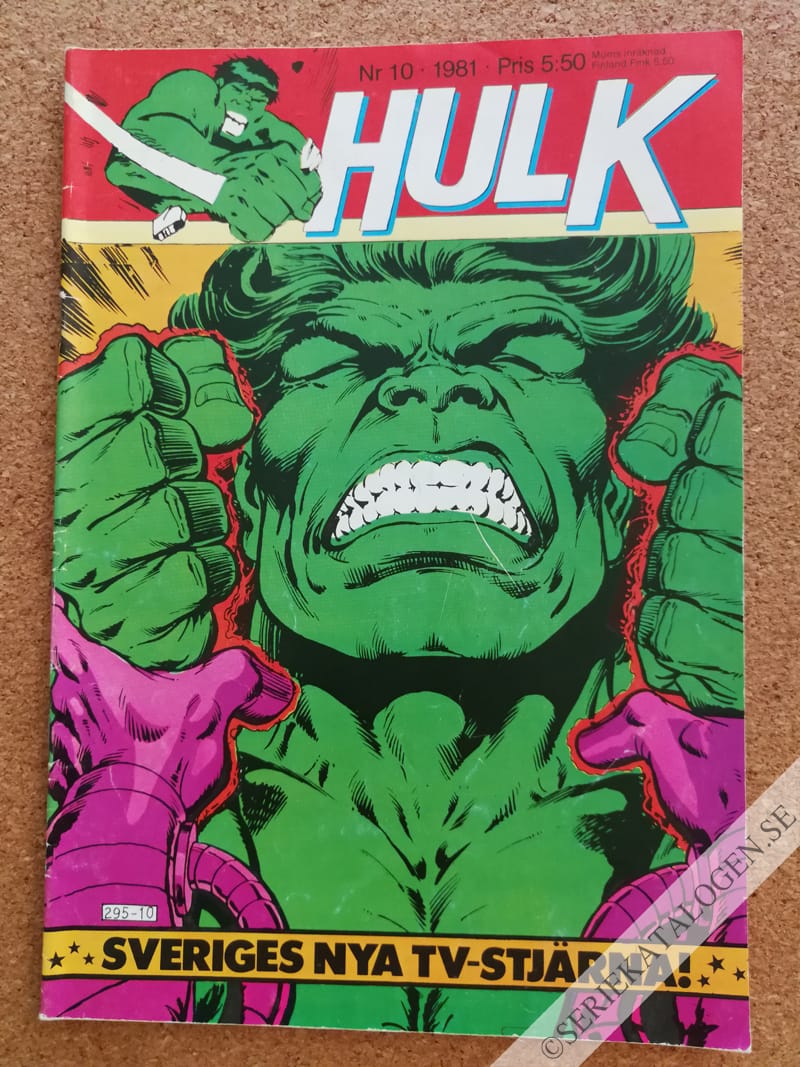 Framsida på Hulk #10 (1981)
