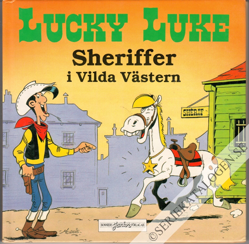 Framsida på Lucky Luke Sheriffer i Vilda Västern (1986)