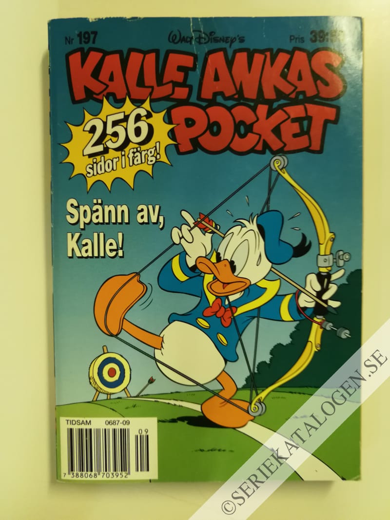 Framsida på Kalle Ankas pocket #197 - Spänn av, Kalle! (1996)