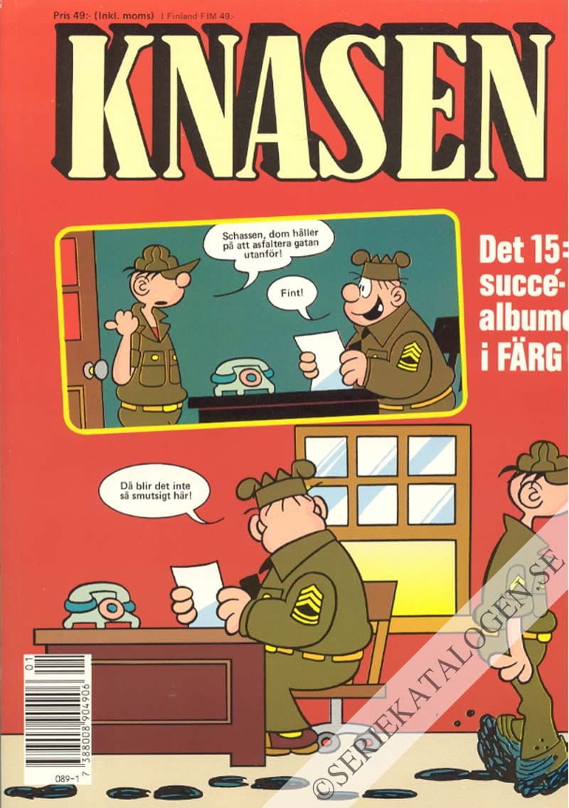 Framsida på Knasen Det 15:e succéalbumet i färg (1991)