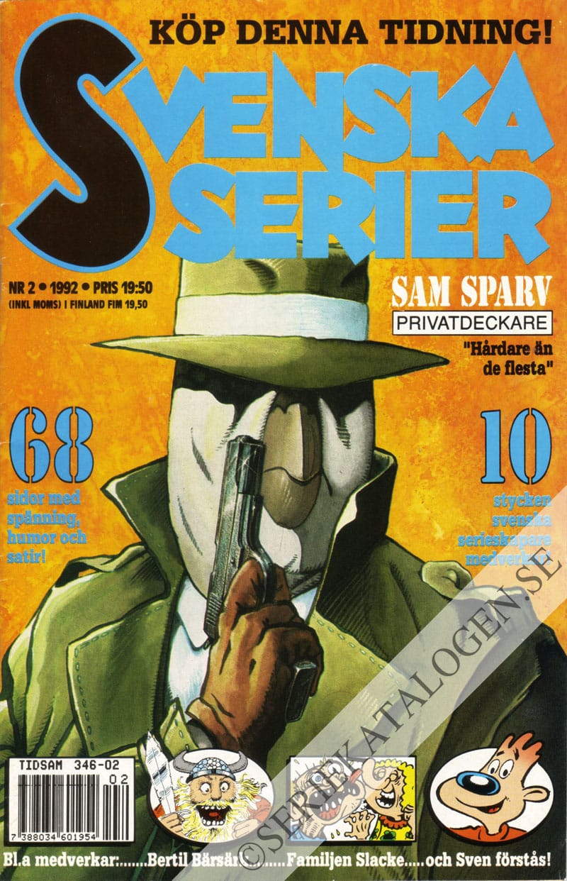 Framsida på Svenska serier #2 (1992)