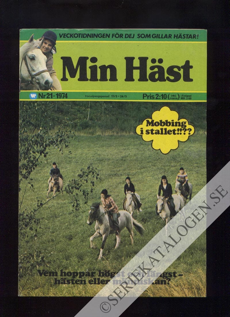 Framsida på Min häst #21 (1974)