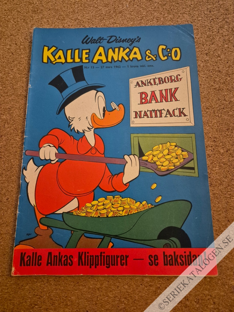 Framsida på Kalle Anka & C:o #13 (1962)