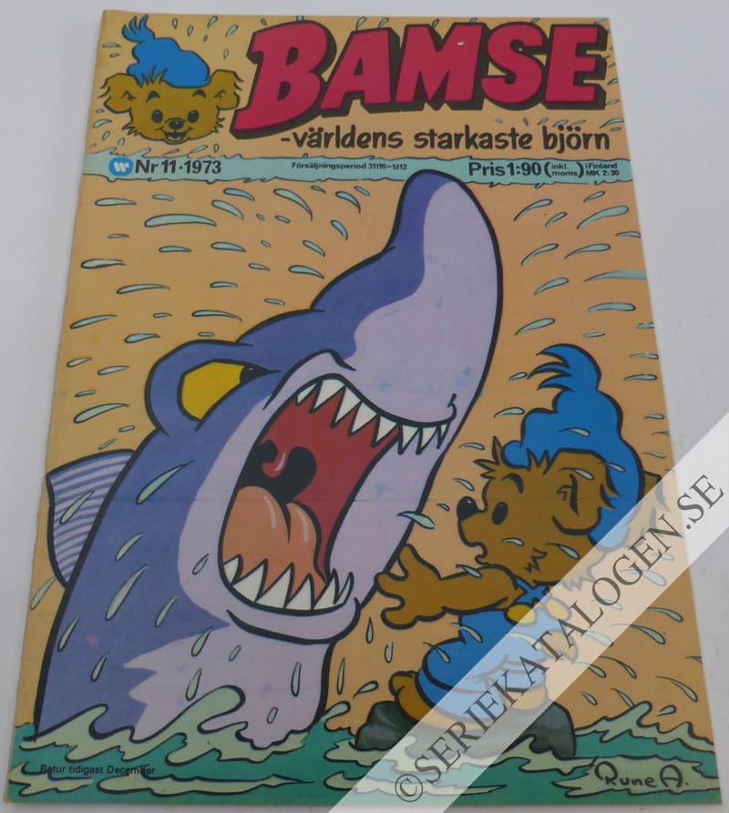 Framsida på Bamse - världens starkaste björn #11 (1973)