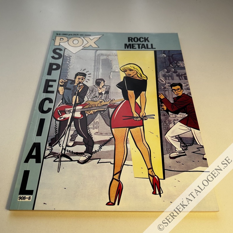 Framsida på Pox special Rock metall (1985)