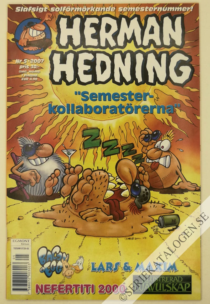Framsida på Herman Hedning #5 (2007)