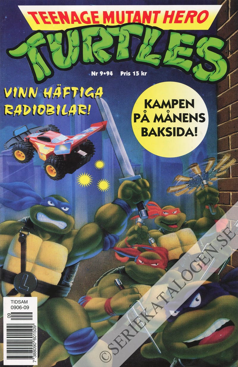 Framsida på Teenage mutant hero turtles #9 (1994)