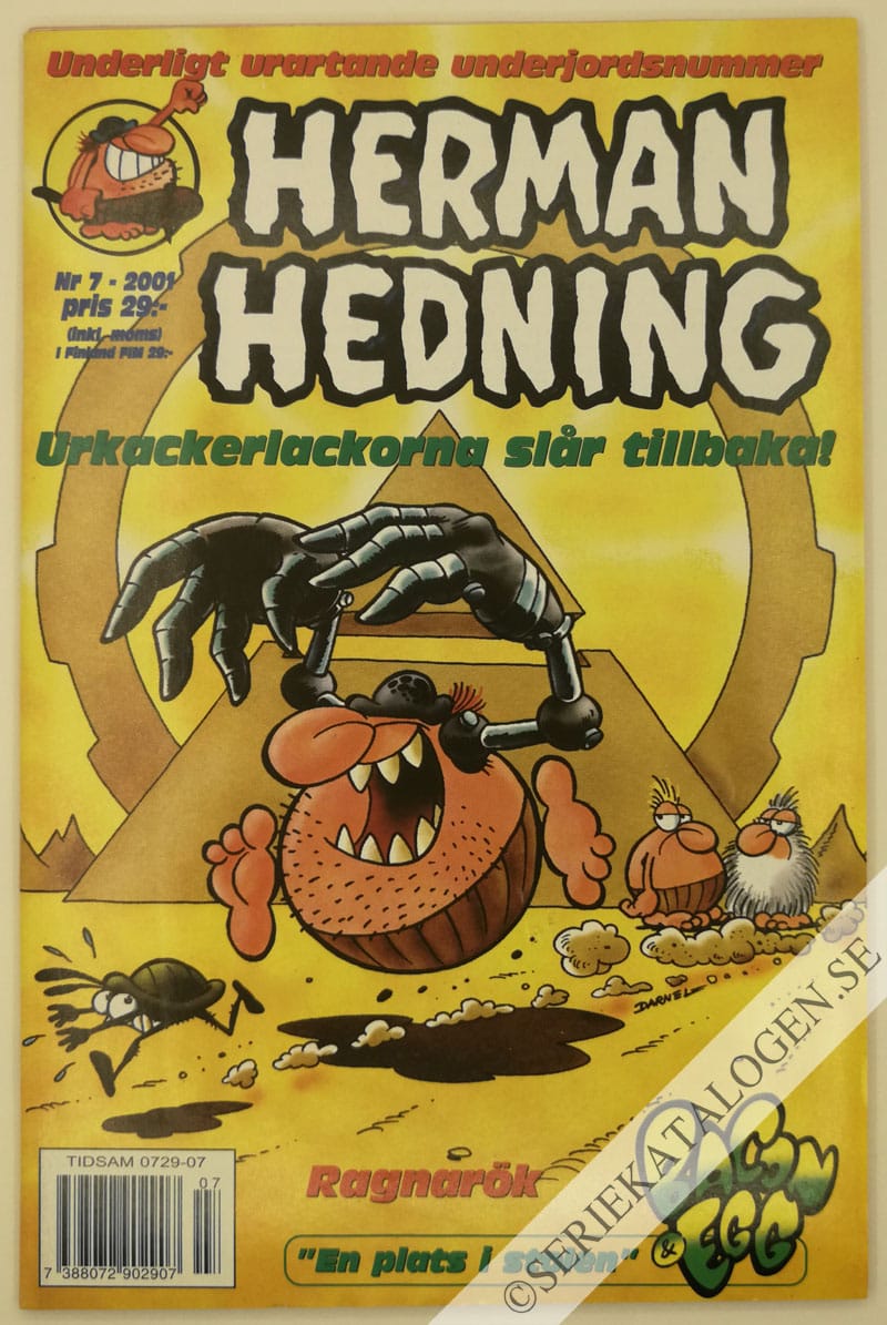 Framsida på Herman Hedning #7 (2001)