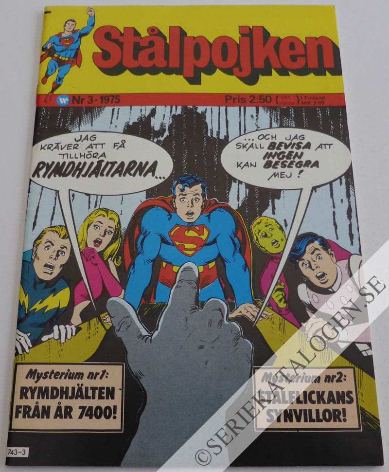 Framsida på Stålpojken #3 (1975)