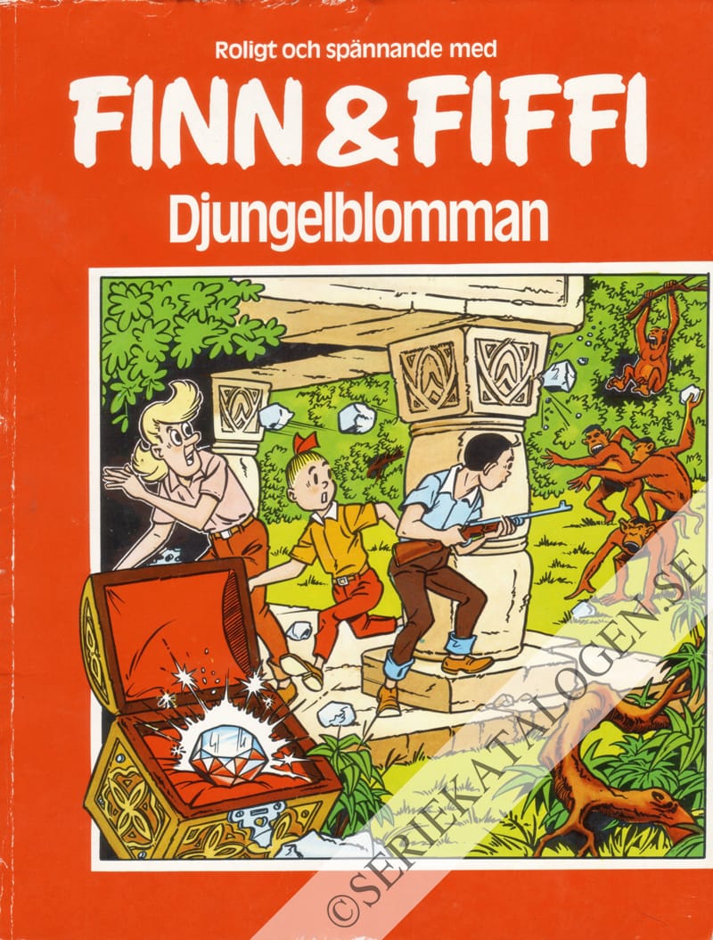 Framsida på Finn & Fiffi Djungelblomman (1979)