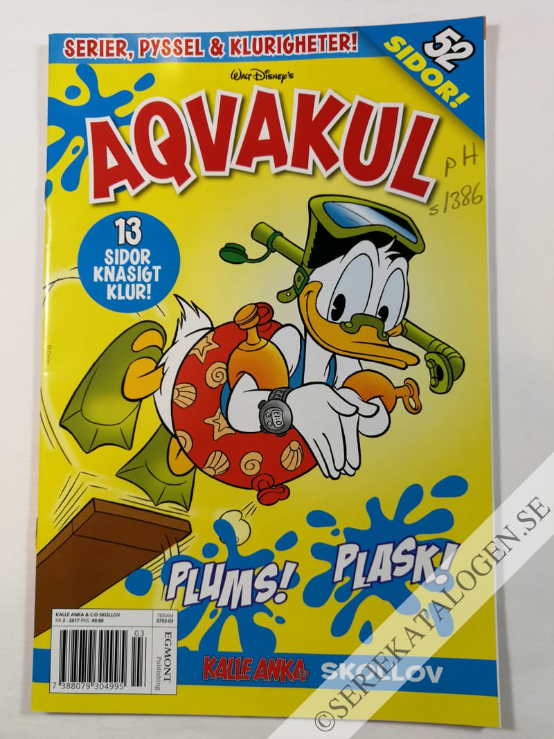 Framsida på Kalle Anka & C:o - Skollov Aqvakul (2017)