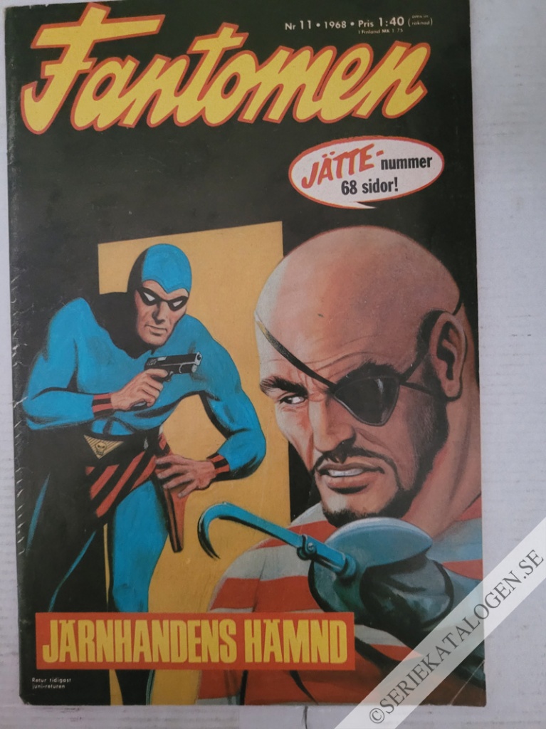 Framsida på Fantomen #11 (1968)