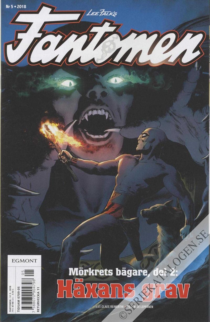 Framsida på Fantomen #5 (2018)