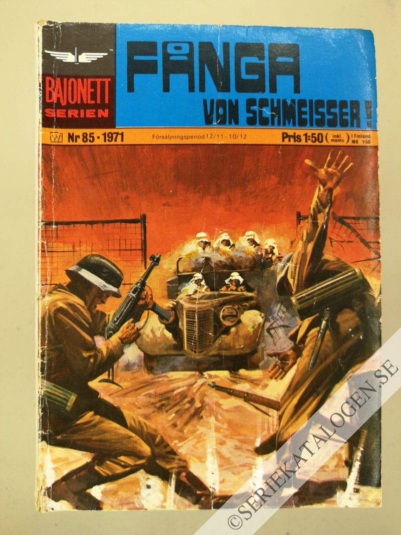 Framsida på Bajonettserien Fånga Von Schmeisser! (1971)