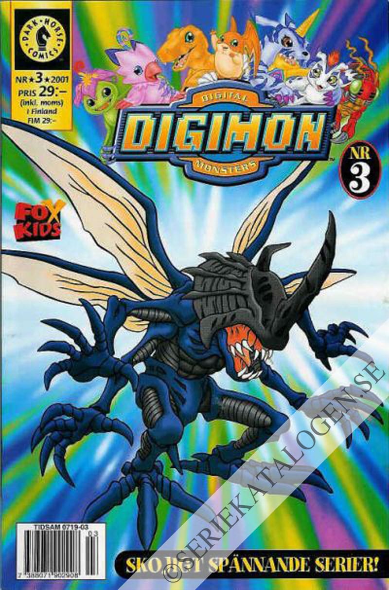 Framsida på Digimon - digital monsters #3 (2001)