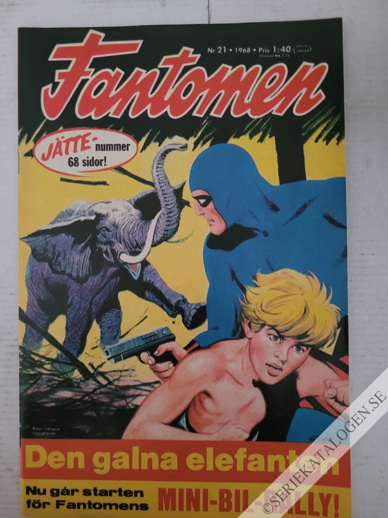 Framsida på Fantomen #21 (1968)