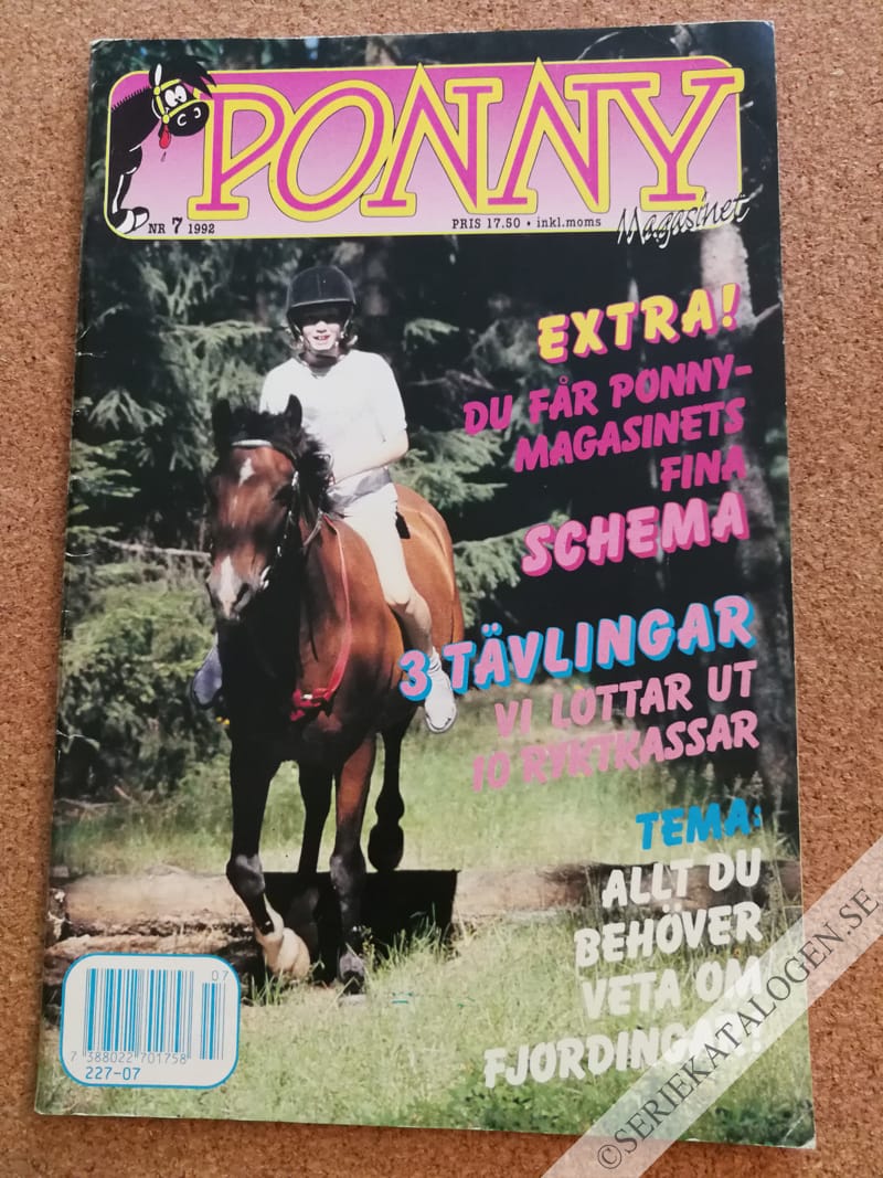 Framsida på Ponny-magasinet #7 (1992)
