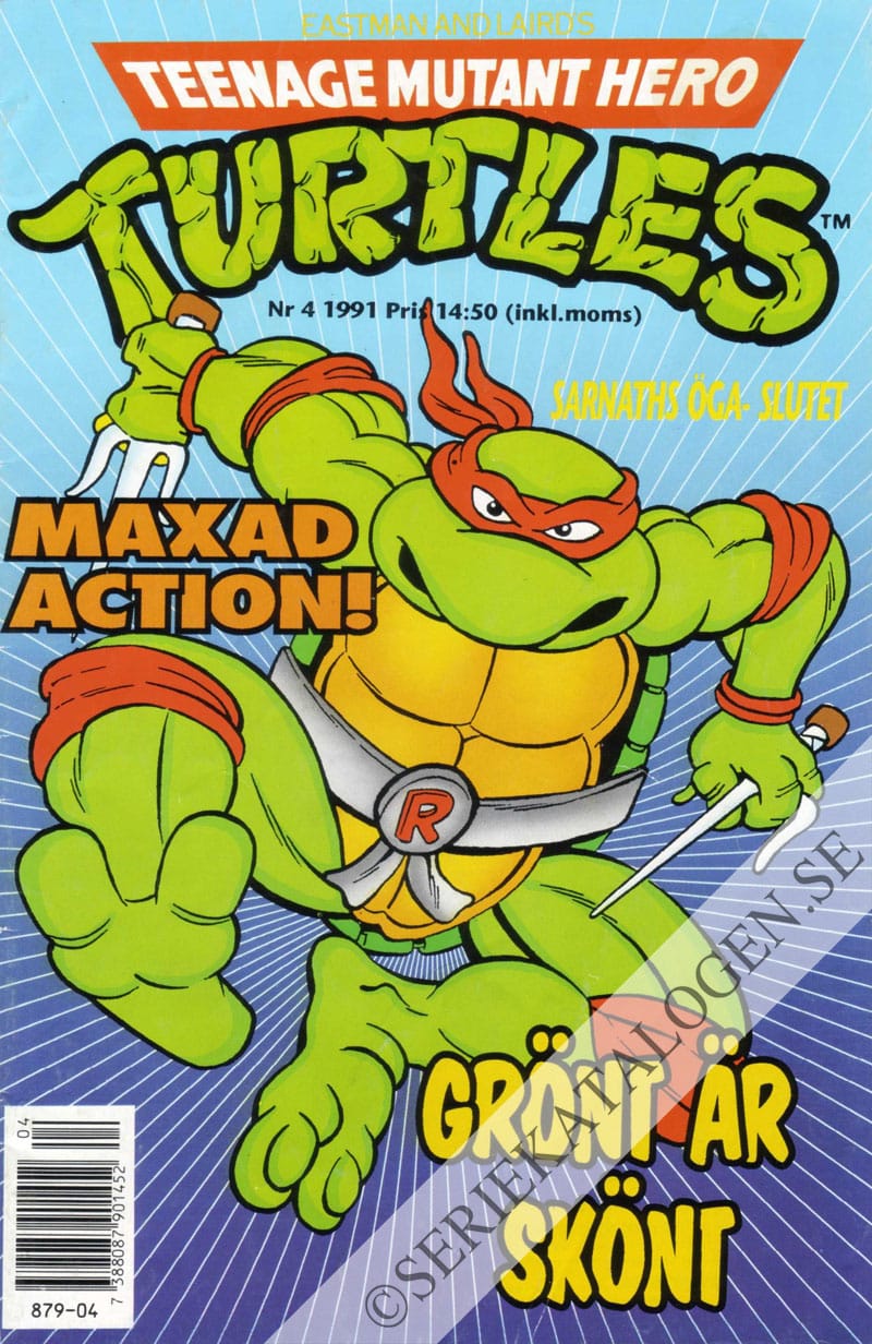 Framsida på Teenage mutant hero turtles #4 (1991)