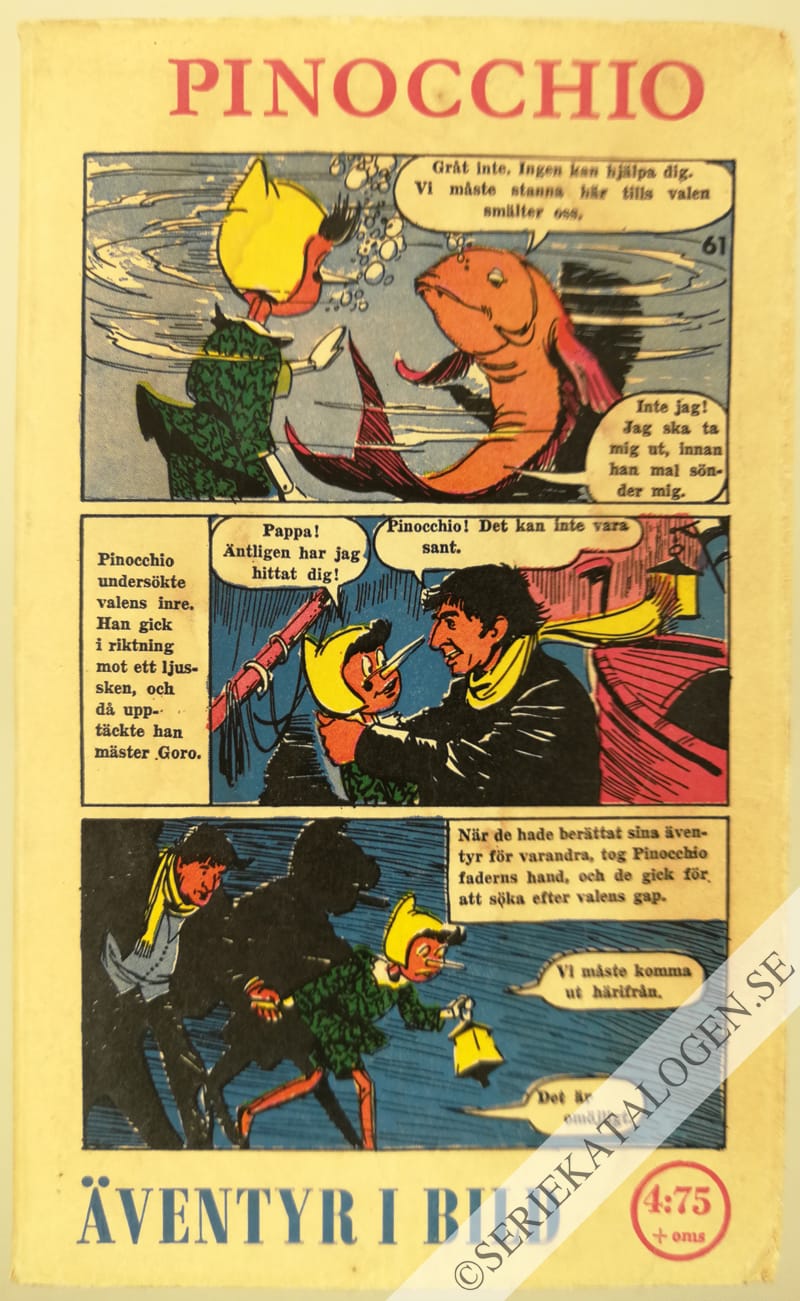 Framsida på Äventyr i bild Pinocchio (1968)