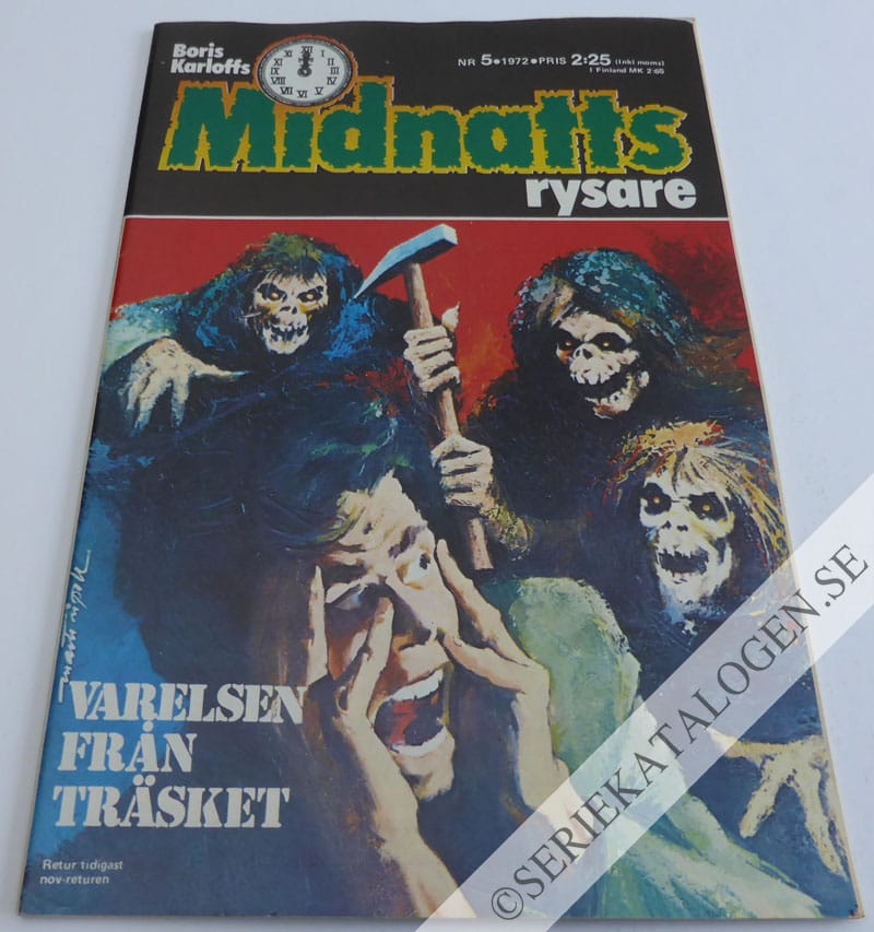 Framsida på Boris Karloffs Midnattsrysare #5 (1972)