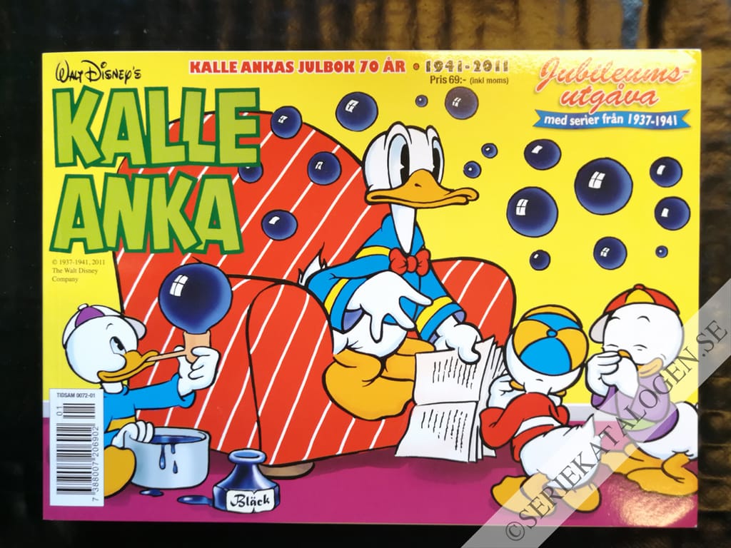 Framsida på Kalle Ankas julbok (2011)