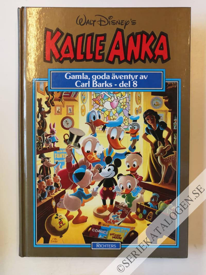 Framsida på Kalle Anka - gamla, goda äventyr av Carl Barks #8 (1991)