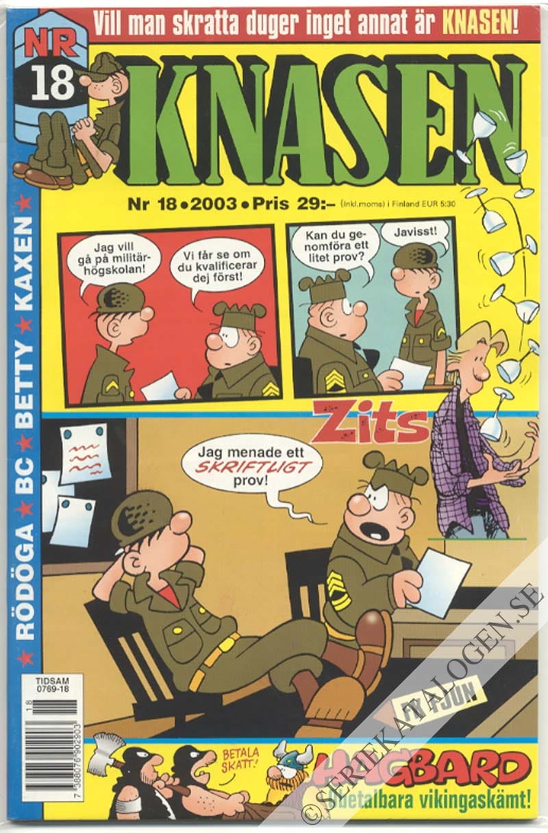 Framsida på Knasen #18 (2003)