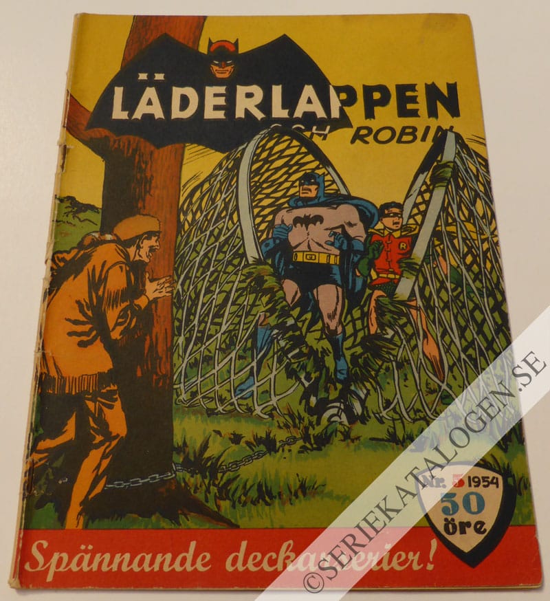 Framsida på Läderlappen och Robin #5 (1954)