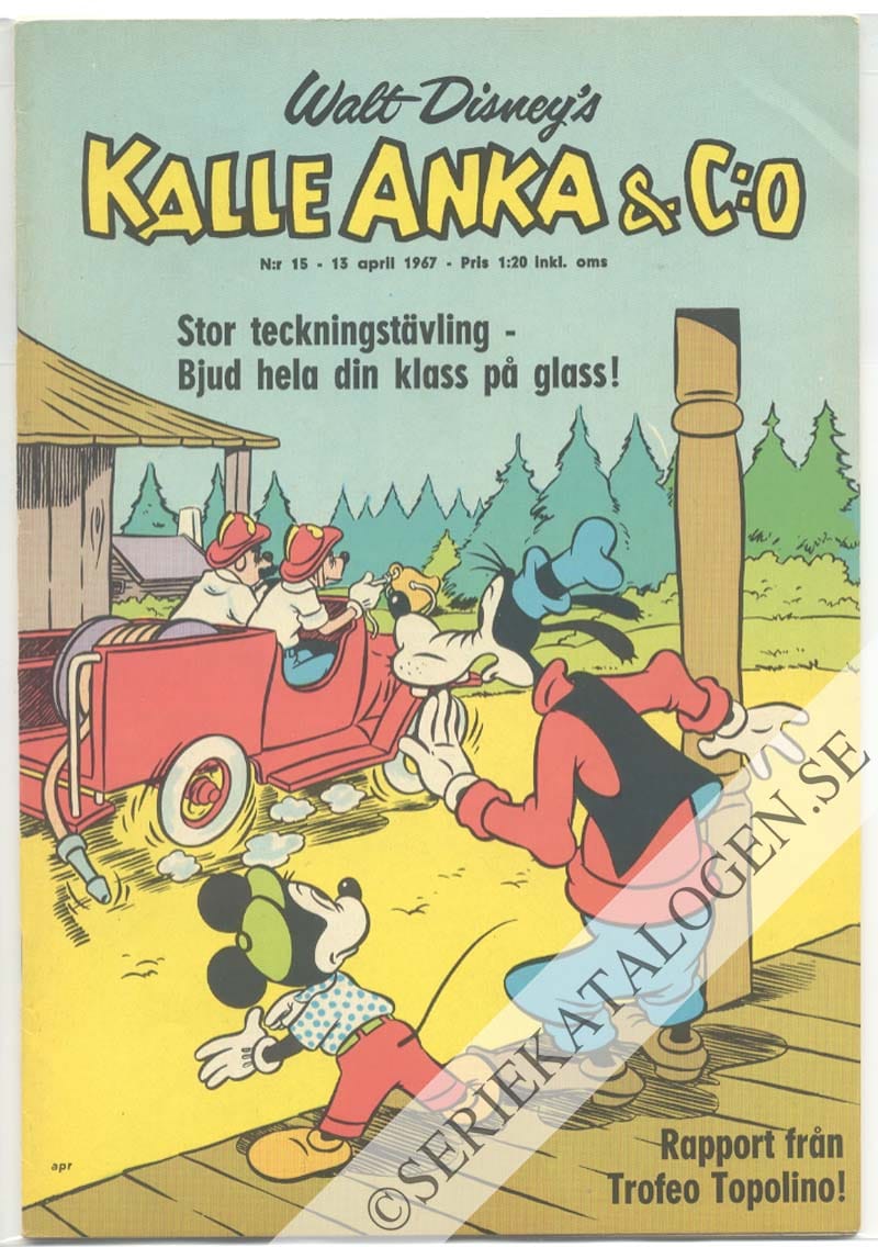 Framsida på Kalle Anka & C:o #15 (1967)