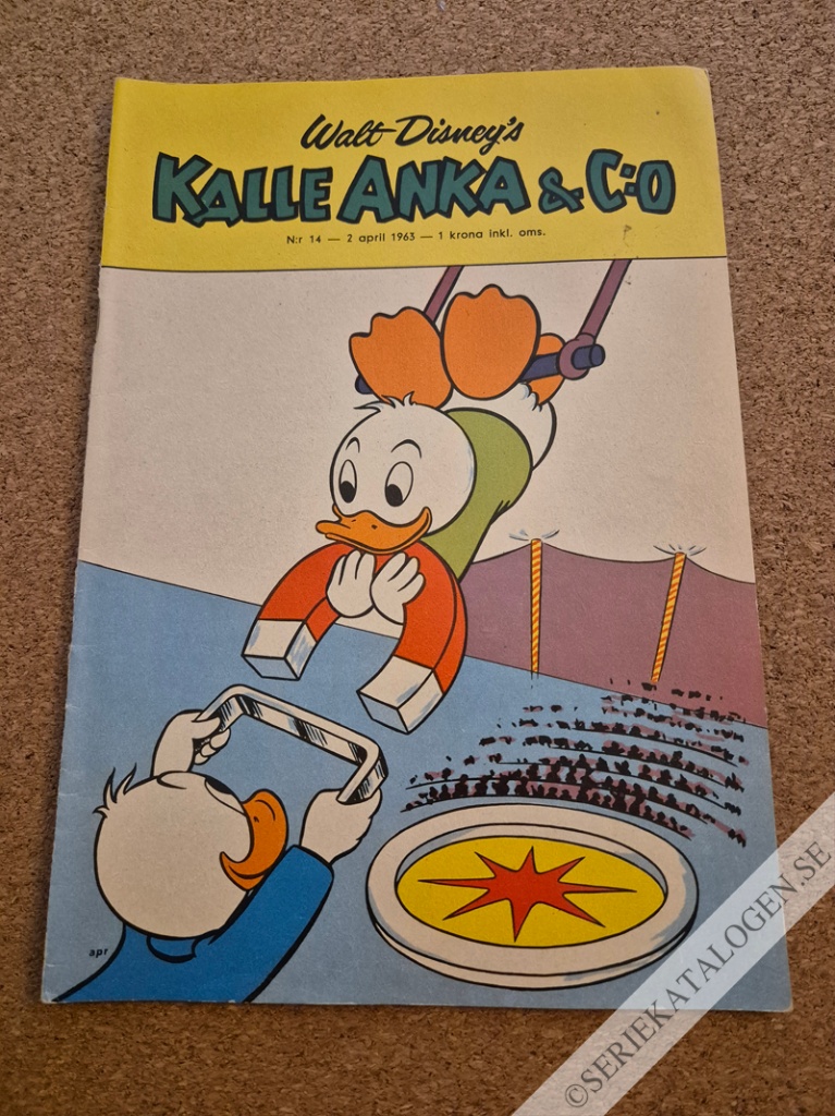 Framsida på Kalle Anka & C:o #14 (1963)