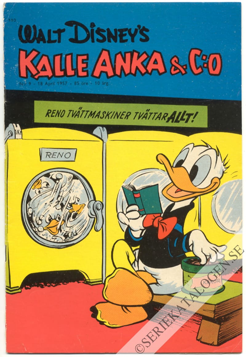Framsida på Kalle Anka & C:o #9 (1957)