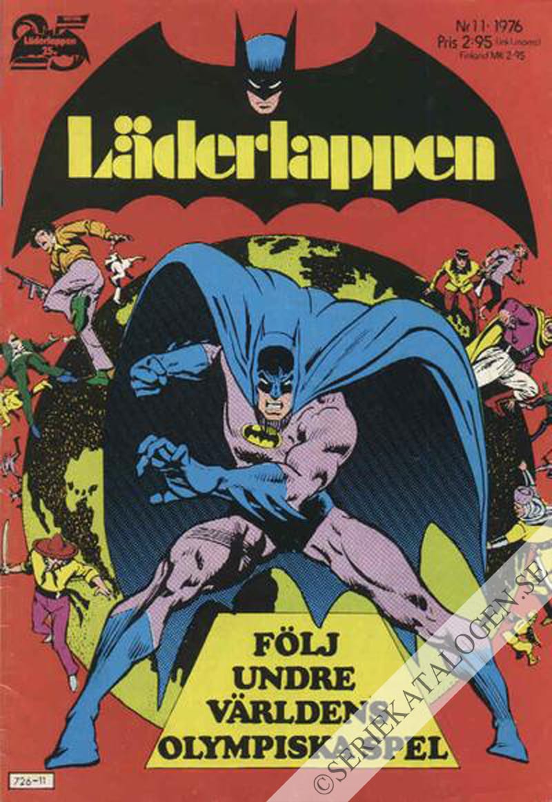 Framsida på Läderlappen och Robin #11 (1976)