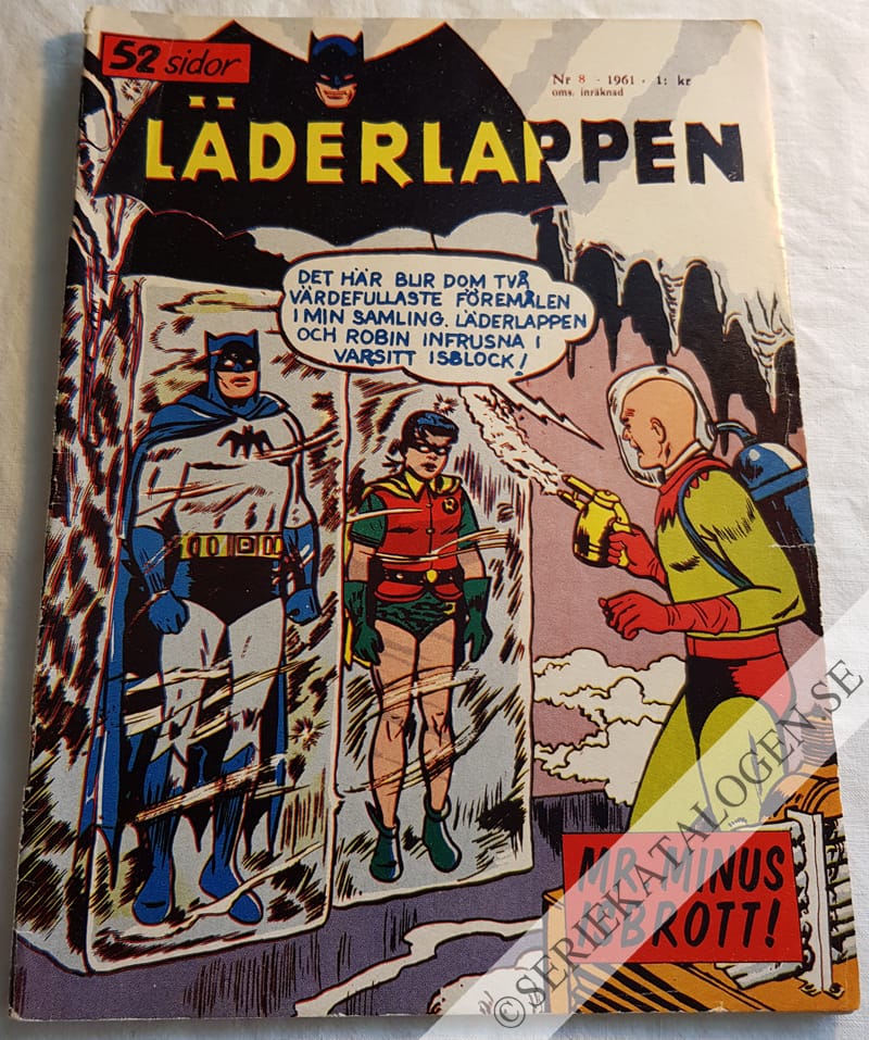 Framsida på Läderlappen och Robin #8 (1961)