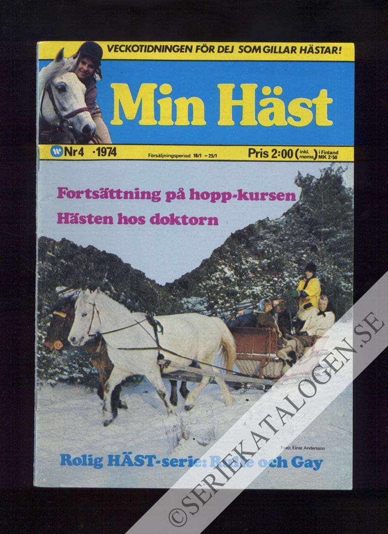Framsida på Min häst #4 (1974)