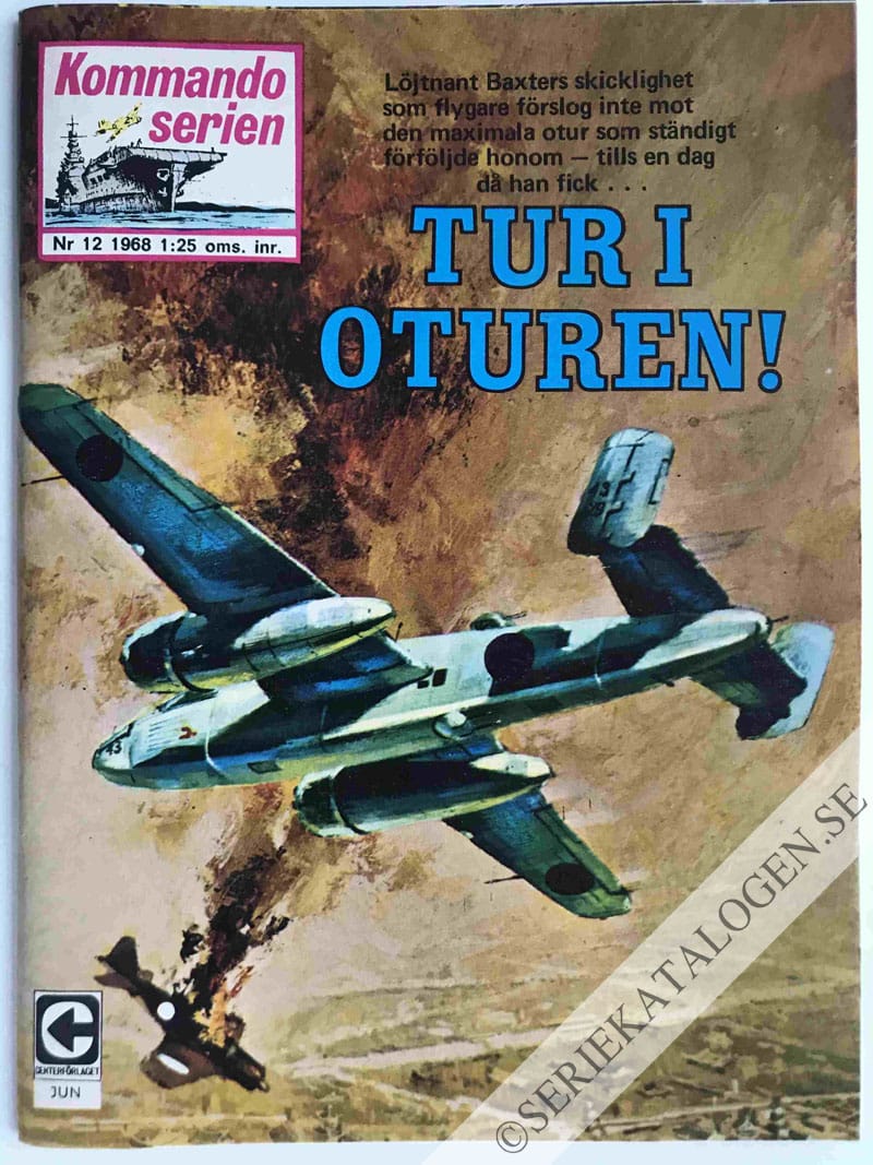 Framsida på Kommandoserien #12 - Tur i oturen! (1968)