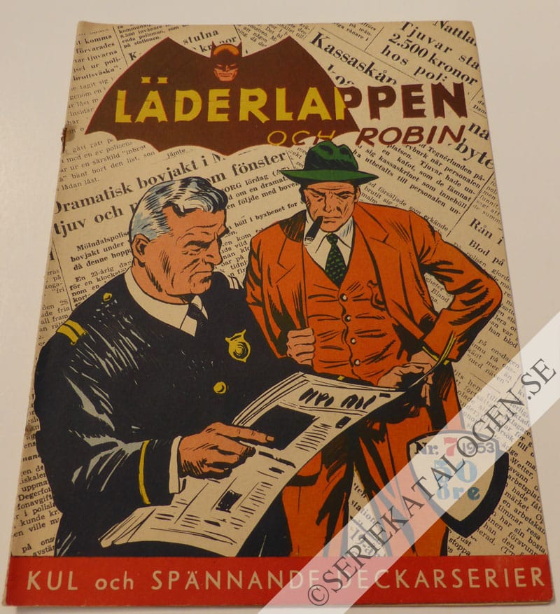 Framsida på Läderlappen och Robin #7 (1953)