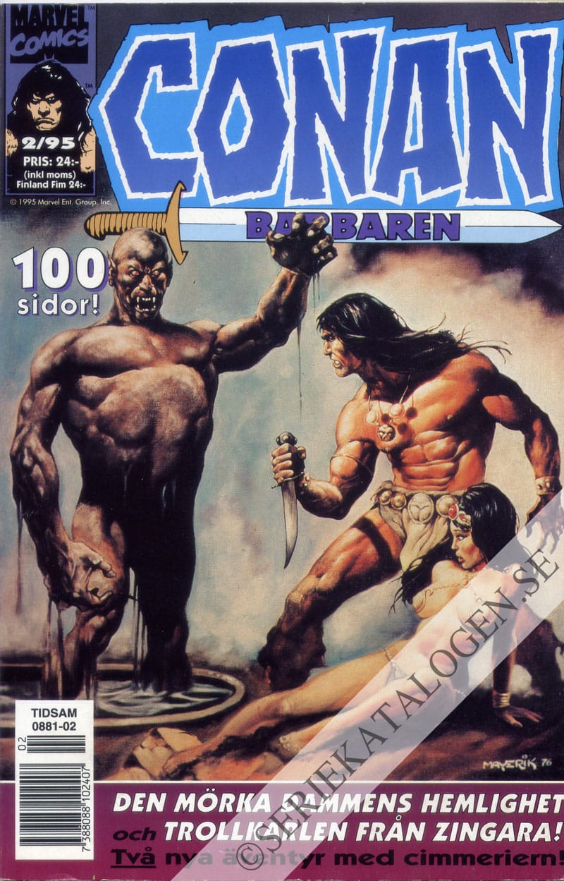 Framsida på Conan barbaren #2 (1995)