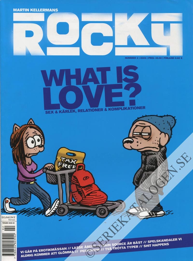 Framsida på Martin Kellermans Rocky What is love? (2005)