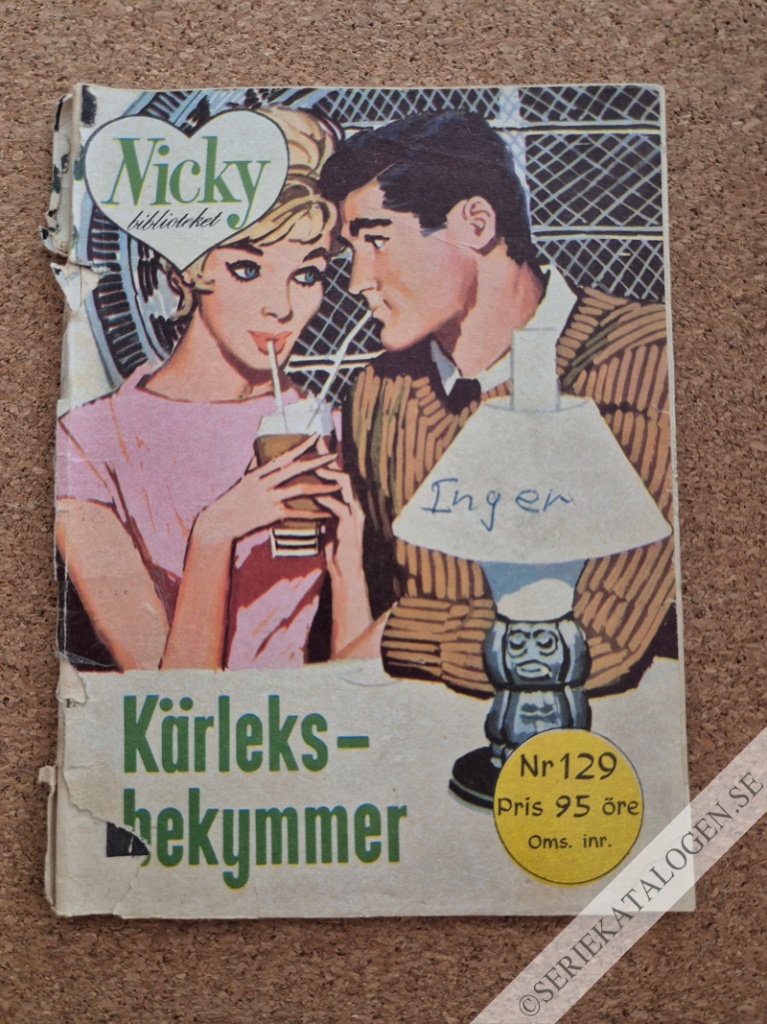 Framsida på Kärleksbekymmer (1964)