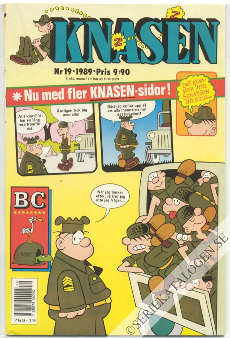 Framsida på Knasen #19 (1989)