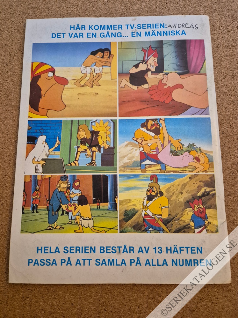 Baksida på Med flintsten och benkniv/Ramses och skyskraporna (1982)